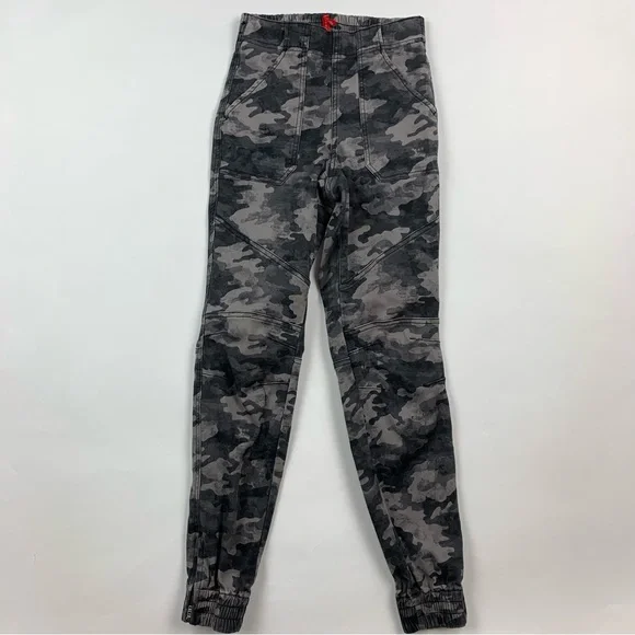 SPANX Gray Camo Jogger Pants XS - Picture 2 of 12